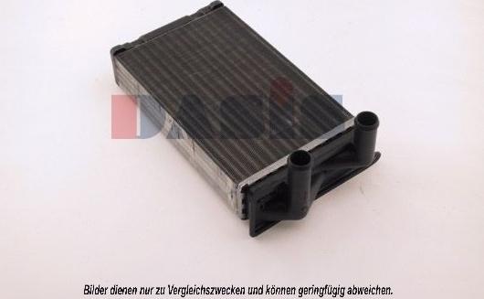 AKS Dasis 049120N - Heat Exchanger, interior heating car-mod.net