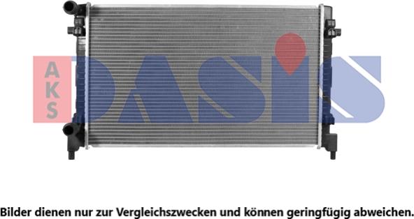 AKS Dasis 040101N - Radiator, engine cooling car-mod.net