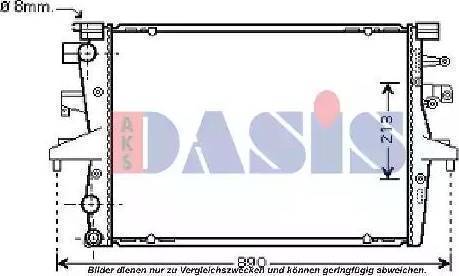 AVA VW 2230 - Radiator, engine cooling car-mod.net