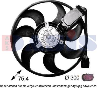 AKS Dasis 048068N - Fan, radiator car-mod.net