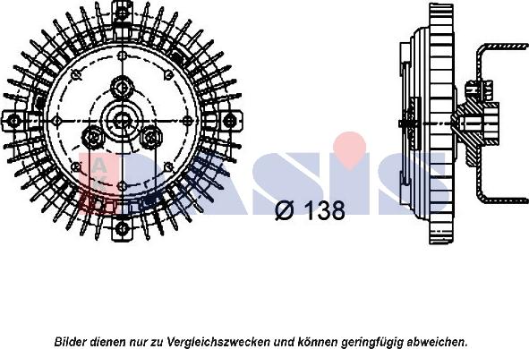 AKS Dasis 048200N - Clutch, radiator fan car-mod.net