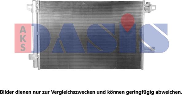 AKS Dasis 042034N - Condenser, air conditioning car-mod.net