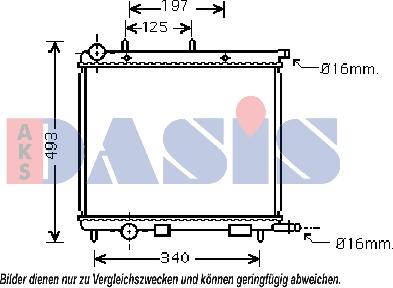 AKS Dasis 060056N - Radiator, engine cooling car-mod.net