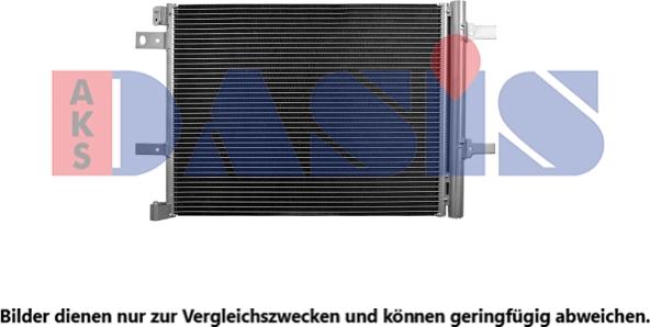 AKS Dasis 062027N - Condenser, air conditioning car-mod.net