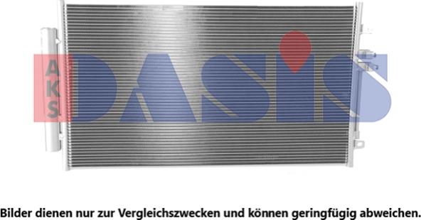 AKS Dasis 012008N - Condenser, air conditioning car-mod.net