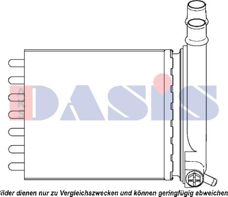AKS Dasis 089006N - Heat Exchanger, interior heating car-mod.net