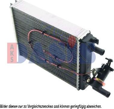 AKS Dasis 089010N - Heat Exchanger, interior heating car-mod.net