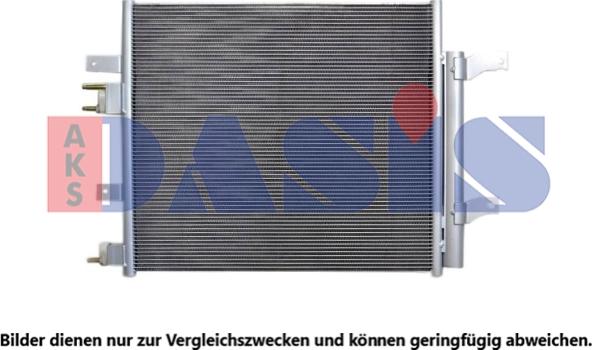 AKS Dasis 022011N - Condenser, air conditioning car-mod.net