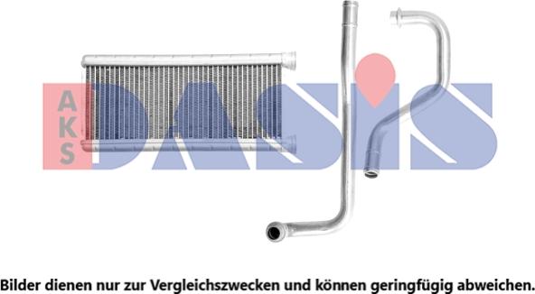 AKS Dasis 149007N - Heat Exchanger, interior heating car-mod.net