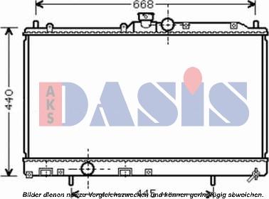 AKS Dasis 140083N - Radiator, engine cooling car-mod.net