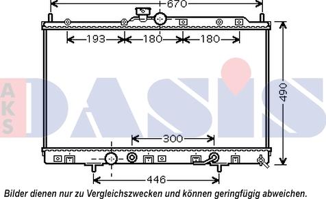AKS Dasis 140104N - Radiator, engine cooling car-mod.net