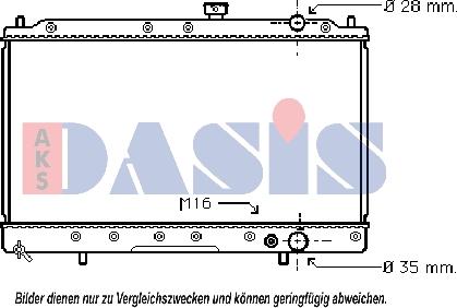 AKS Dasis 141100N - Radiator, engine cooling car-mod.net