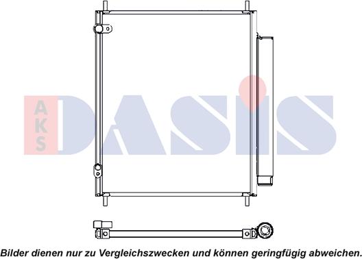 AKS Dasis 142034N - Condenser, air conditioning car-mod.net