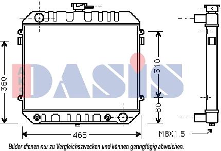 AKS Dasis 150090N - Radiator, engine cooling car-mod.net