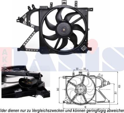 AKS Dasis 158086N - Fan, radiator car-mod.net