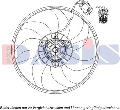 AKS Dasis 158111N - Fan, radiator car-mod.net