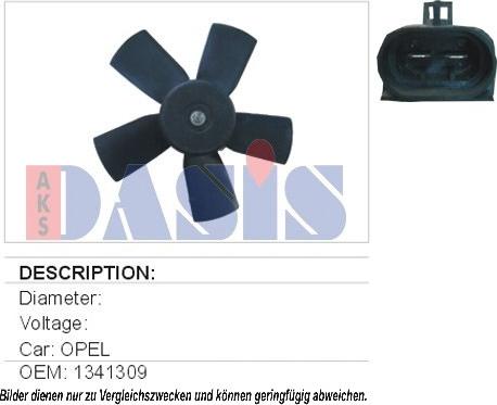 AKS Dasis 158280N - Fan, radiator car-mod.net