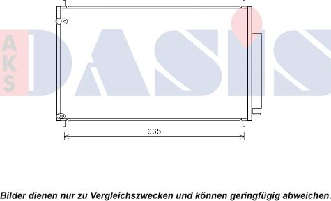 AKS Dasis 102042N - Condenser, air conditioning car-mod.net