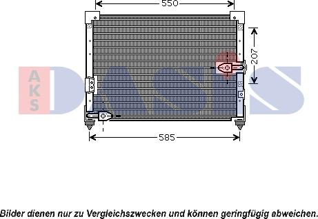 AKS Dasis 102017n - Condenser, air conditioning car-mod.net