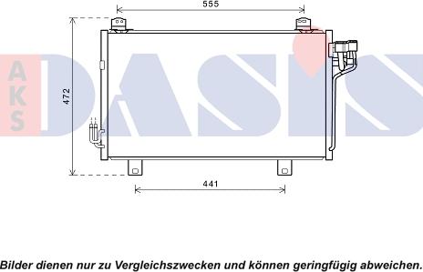 AKS Dasis 112044N - Condenser, air conditioning car-mod.net