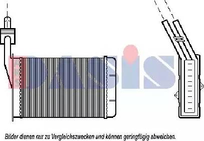 AKS Dasis 189009N - Heat Exchanger, interior heating car-mod.net