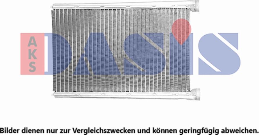 AKS Dasis 139017N - Heat Exchanger, interior heating car-mod.net