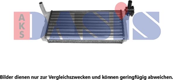 AKS Dasis 139280N - Heat Exchanger, interior heating car-mod.net