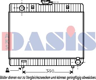 AKS Dasis 120270N - Radiator, engine cooling car-mod.net