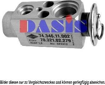 AKS Dasis 840076N - Expansion Valve, air conditioning car-mod.net