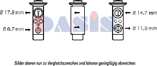 AKS Dasis 840168N - Expansion Valve, air conditioning car-mod.net