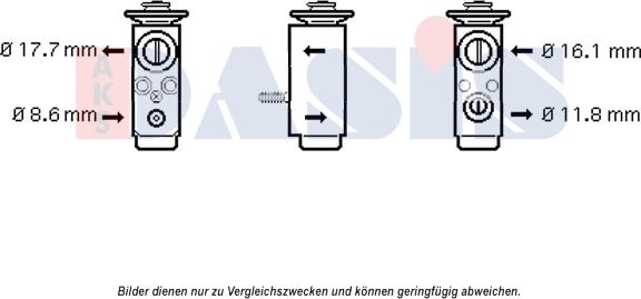AKS Dasis 840172N - Expansion Valve, air conditioning car-mod.net