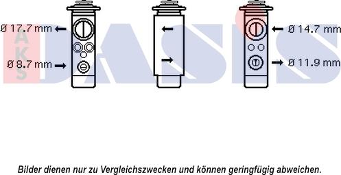 AKS Dasis 840215N - Expansion Valve, air conditioning car-mod.net