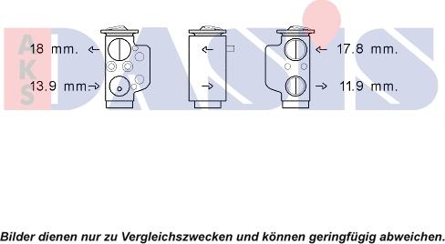 AKS Dasis 840229N - Expansion Valve, air conditioning car-mod.net