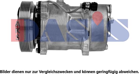 AKS Dasis 850595N - Compressor, air conditioning car-mod.net