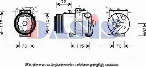 AKS Dasis 850814N - Compressor, air conditioning car-mod.net