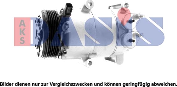 AKS Dasis 851540N - Compressor, air conditioning car-mod.net