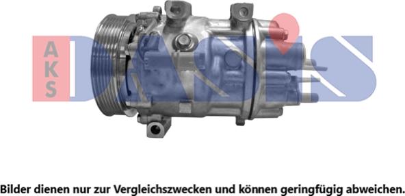 AKS Dasis 851814N - Compressor, air conditioning car-mod.net