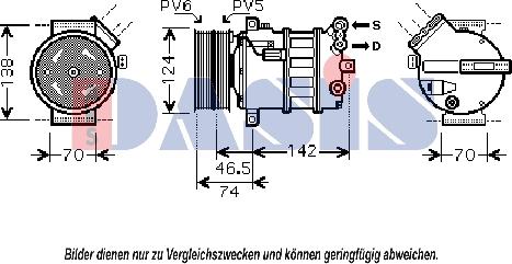 AKS Dasis 851799N - Compressor, air conditioning car-mod.net