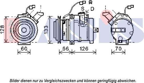 AKS Dasis 852601N - Compressor, air conditioning car-mod.net