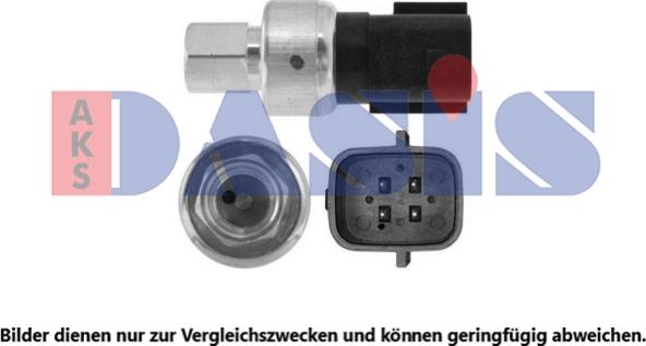 AKS Dasis 860205N - Pressure Switch, air conditioning car-mod.net