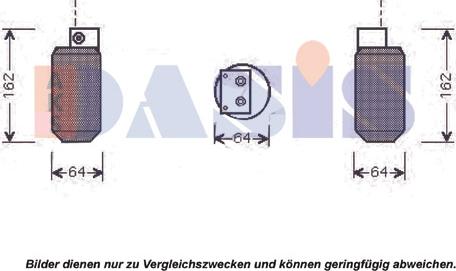 AKS Dasis 801320N - Dryer, air conditioning car-mod.net
