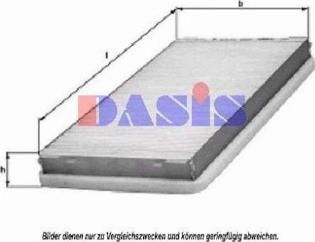 AKS Dasis 830047N - Filter, interior air car-mod.net