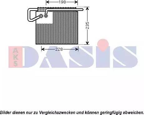 AKS Dasis 820045N - Evaporator, air conditioning car-mod.net