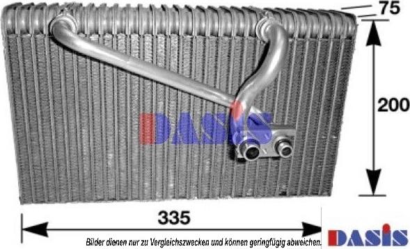 AKS Dasis 820052N - Evaporator, air conditioning car-mod.net