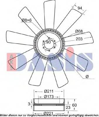 AKS Dasis 298011N - Clutch, radiator fan car-mod.net
