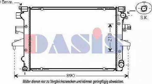 AVA VW2232 - Radiator, engine cooling car-mod.net