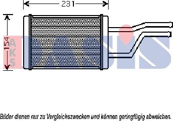 AKS Dasis 216000N - Heat Exchanger, interior heating car-mod.net