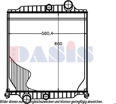 AKS Dasis 280017N - Radiator, engine cooling car-mod.net