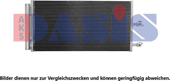 AKS Dasis 222015N - Condenser, air conditioning car-mod.net