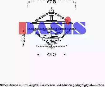 AKS Dasis 750411N - Coolant thermostat / housing car-mod.net